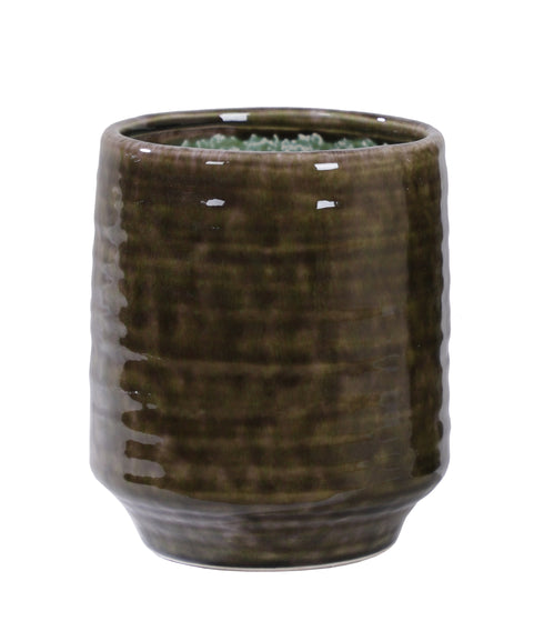 Harbor, Vase, dia18xH21xW18cm, Dark Brown (mörkbrun)/Cocoa Brown