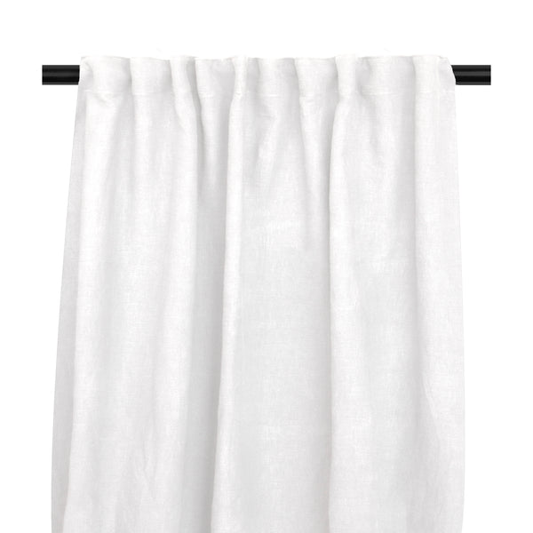 Lily, Curtain, 132x250 cm, White, MuLightiband, Unhemmed