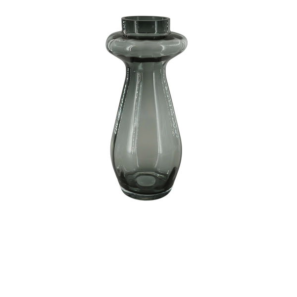 Belle, Vase, dia12xH29cm, Dark Grey (mörkgrå)/Elephant Grey/Dk Grey Melange