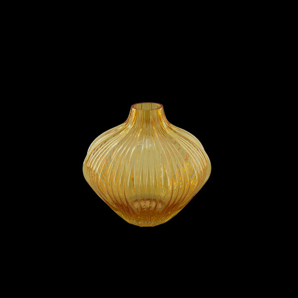 Grace, Vase, dia22xH20cm, Brown (brun)/Genuine Brown/Natural Brown