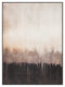 Forest, framed printing on gesso canvas, H120xW90xD4,5cm, Beige/Black