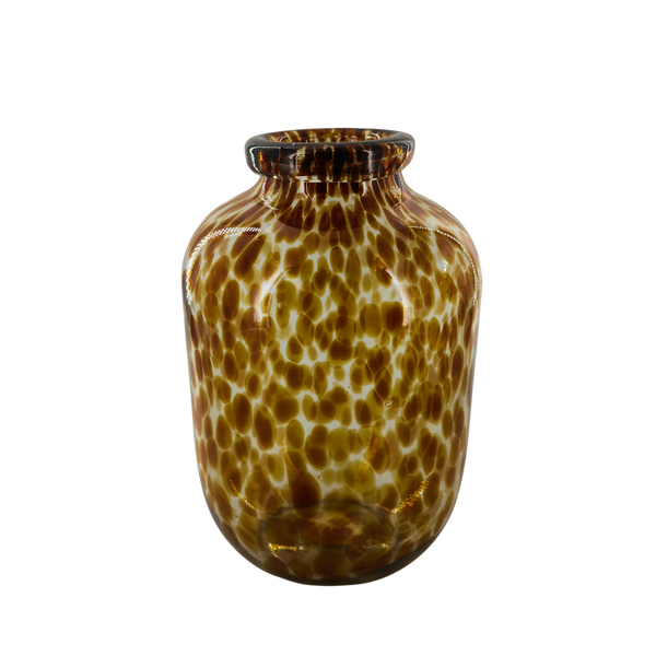 Gosa, Vase, dia17xH27cm, White/Brown