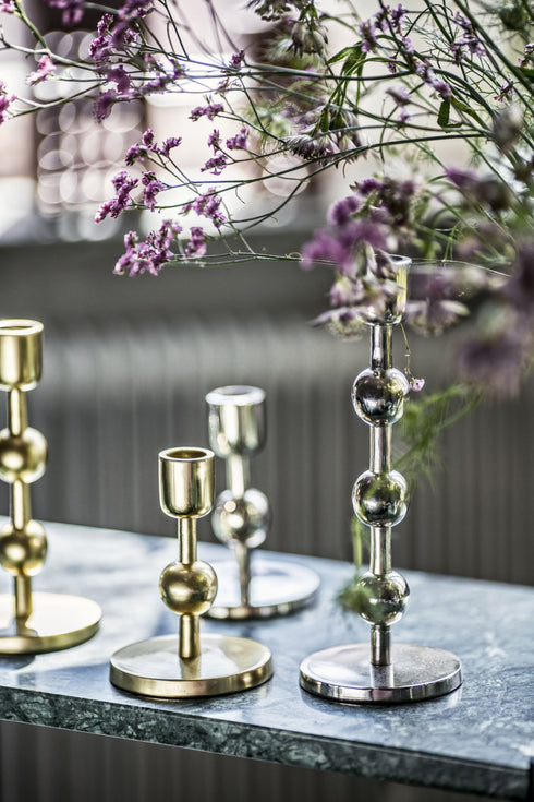 Edgar, Candlestick, dia9xH13 cm, Gold