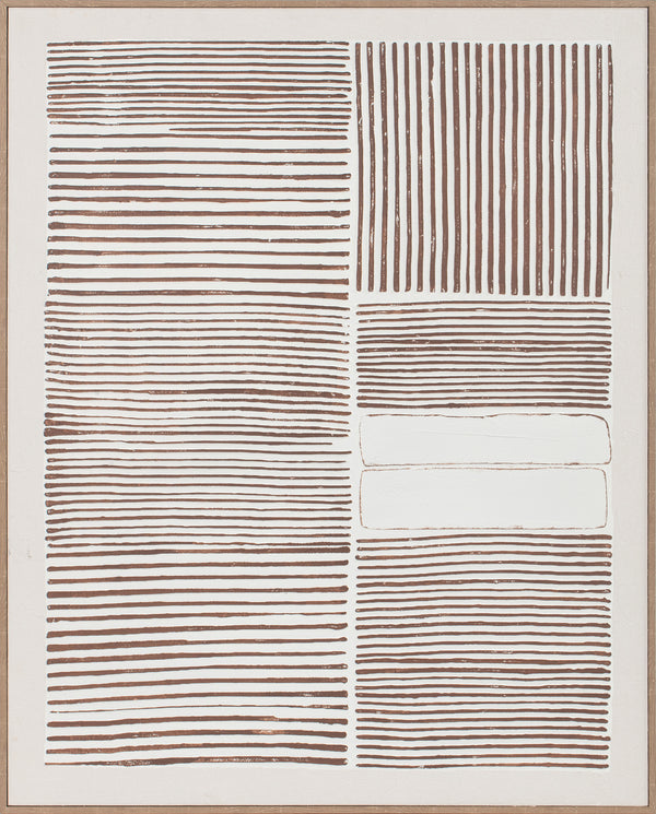 Rondo, Painting, H100xW80xD3,8cm, Brown