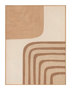 Mae, Painting, H80xW60xD3,8cm, Brown/Sand