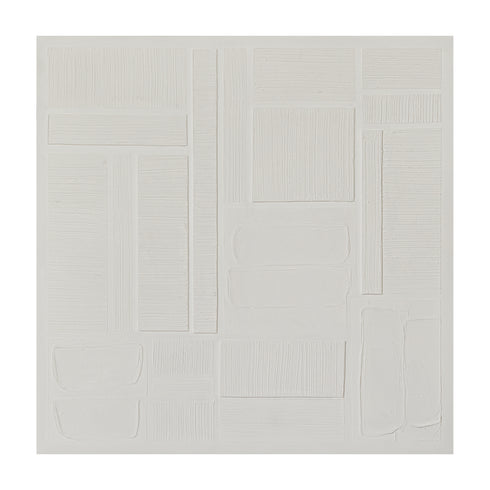 April, 3D, Foam, H90xW90xD3cm, Crisp white