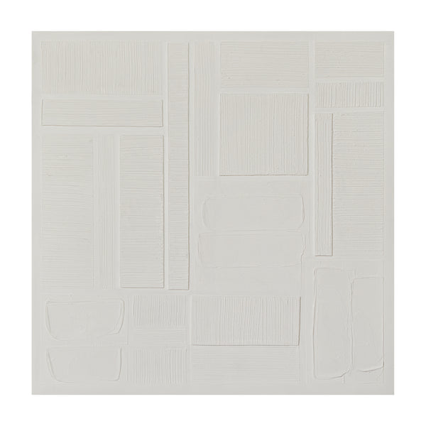 April, 3D, Foam, H90xW90xD3cm, Crisp white