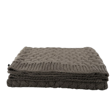 Ellie, Throw, L152xW127cm, Dark Grey (mörkgrå)/Elephant Grey/Dk Grey Melange