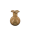 Quisa, Vase, dia15xH19cm, Brown