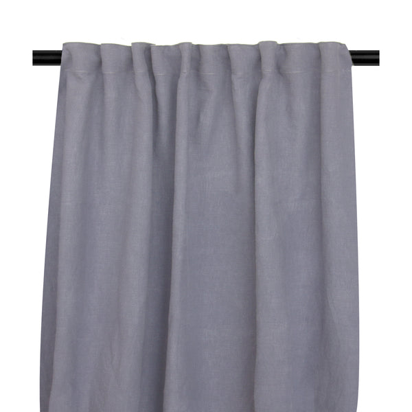 Lily, Curtain, 132x250 cm, Fog Grey, MuLightiband, Unhemmed