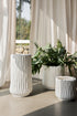 April, Pot, dia30xH29,5cm, Crisp White