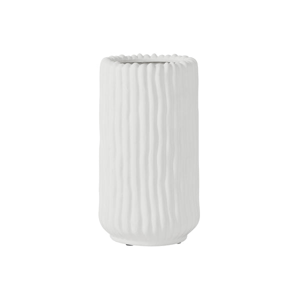 April, Vase, dia25,5xH45cm, Crisp White