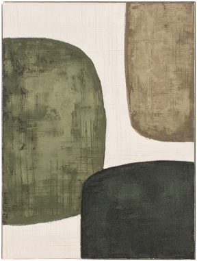 Noam, Painting, H120xW90xD3,8cm, Green