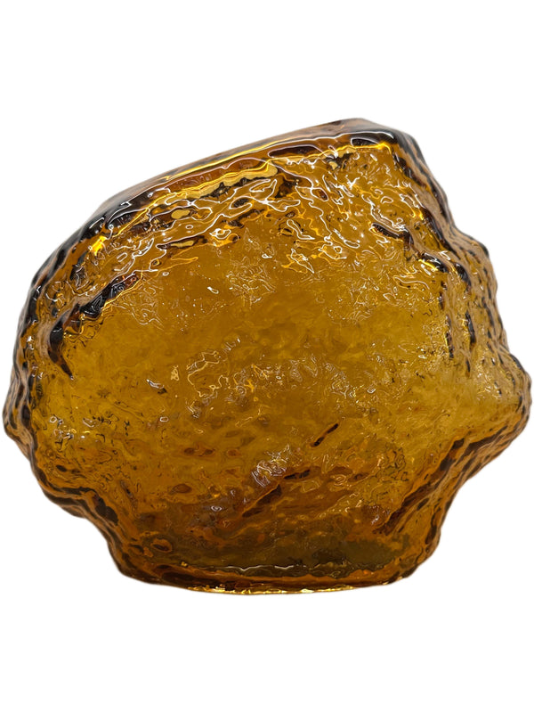 Noah, Vase, dia24xH21cm, Amber (bärnsten)/Burnt Gold