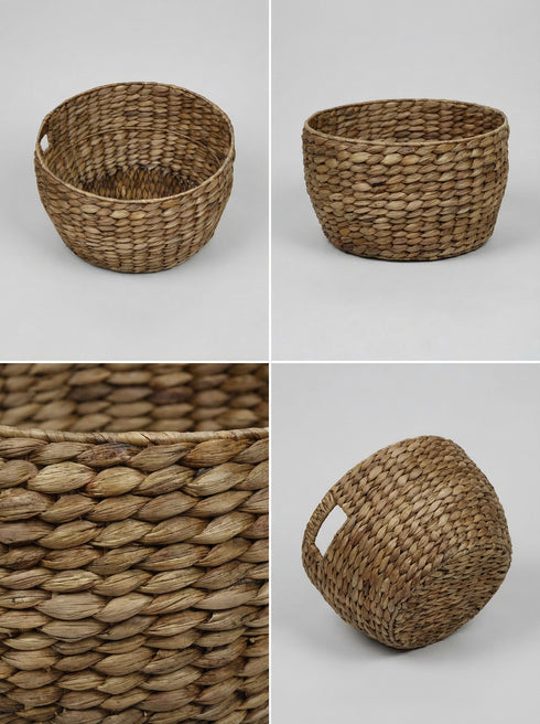 Strand, Basket, dia36/25xH20/23cm, Dark Brown