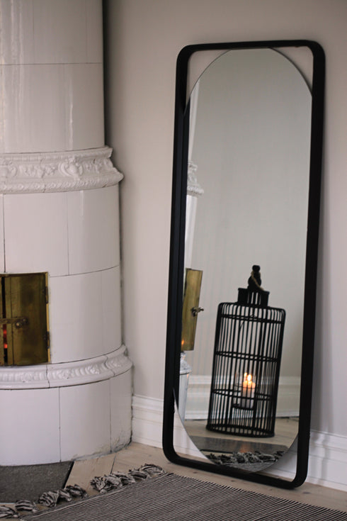 Metina, Mirror, H150xW65xD4cm, Black