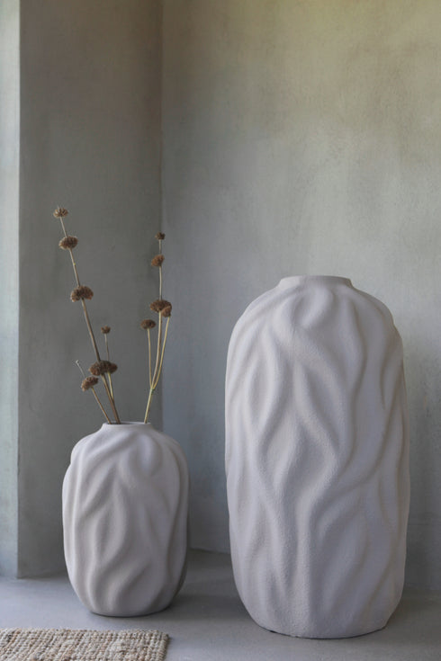 Senso, Vase, dia27xH39cm, Sand