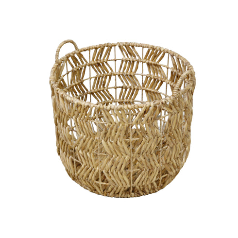 Nettle, Basket, dia49/43/38x H 45/41/38 cm Natural