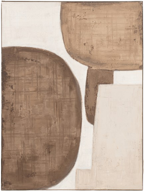 Lior, Painting, H120xW90xD3,8cm, Light brown