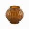 Amelia, Vase, dia15.5xH15.5cm, Amber (bärnsten)/Burnt Gold