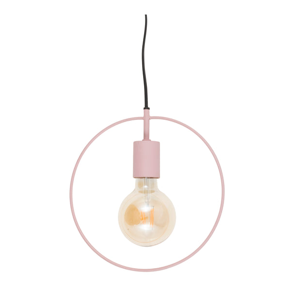 Sander, Hanging Lamp, H25xW25xD4.5cm, Light Rose
