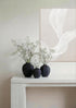 Japandi, Vase, dia21xH24,5cm, Black