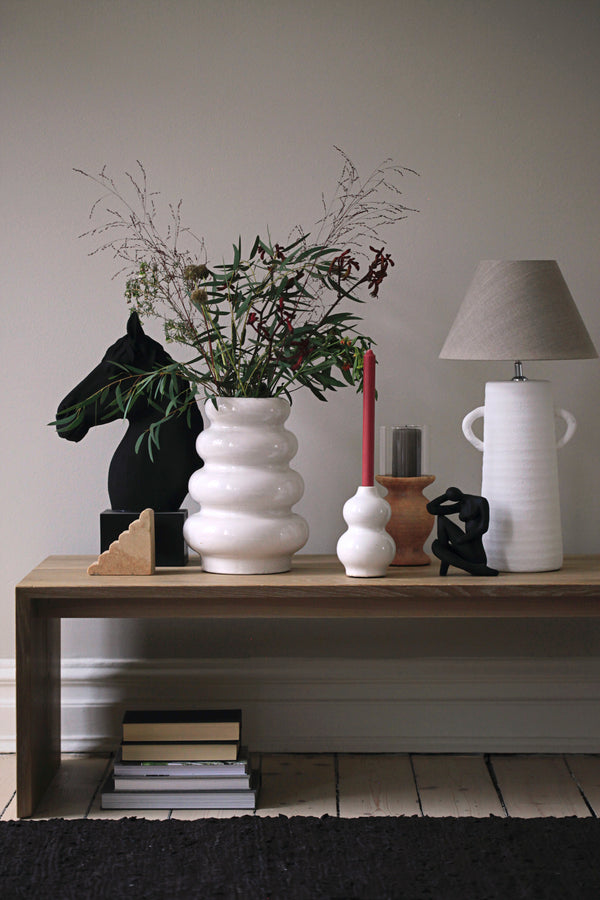 Casablanca, Table Lamp, H47xW22x16cm, White Styled