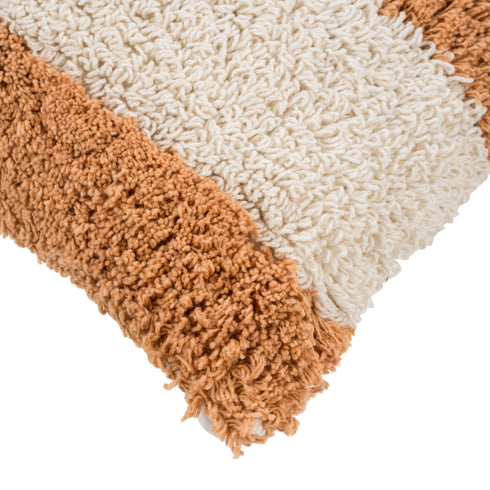 Power, Cushion Cover, W30xL50cm, Sand Clay/SnowWhite