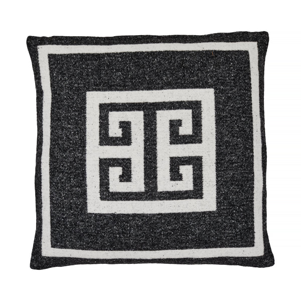 Lugano, Cushion Cover, H45xW45cm, Charcoal/Off White