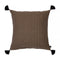 Arild, Cushion Cover, H60xW60cm, Black/Tobacco, Thassels