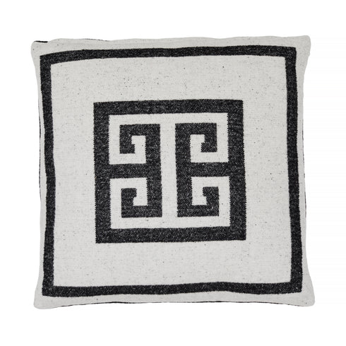 Lugano, Cushion Cover, H45xW45cm, Charcoal/Off White