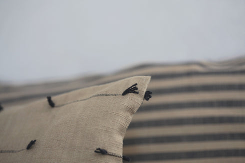 Ransvik, Cushion Cover, H50xW50cm, Black/Tobacco