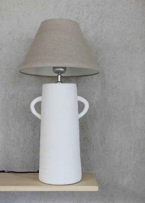 Casablanca, Table Lamp, H47xW22x16cm, White