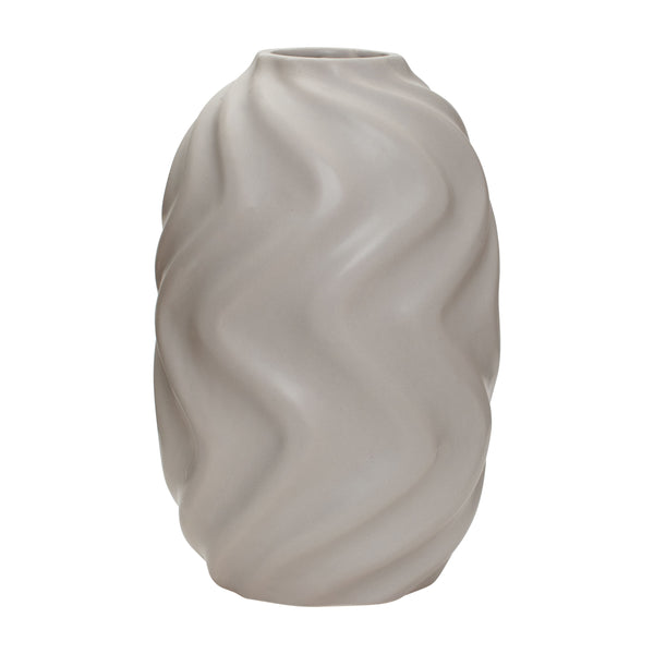 Movimento, Vase, dia19xH30cm, Sand Grey