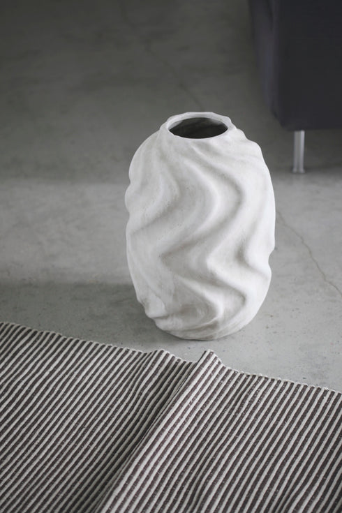 Homer, Carpet, W70xL200 cm, Brown/Off White, Tassels