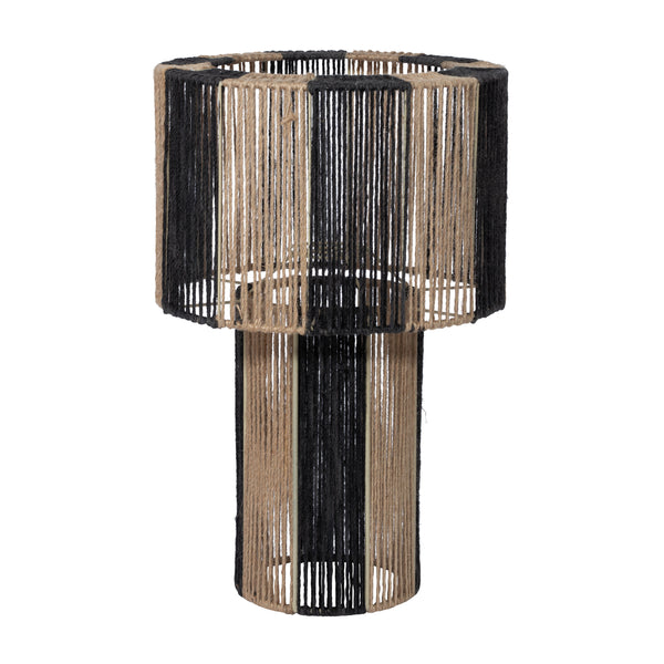 Tournelle, Lamp Shade, dia37xH57cm, Natural/Black
