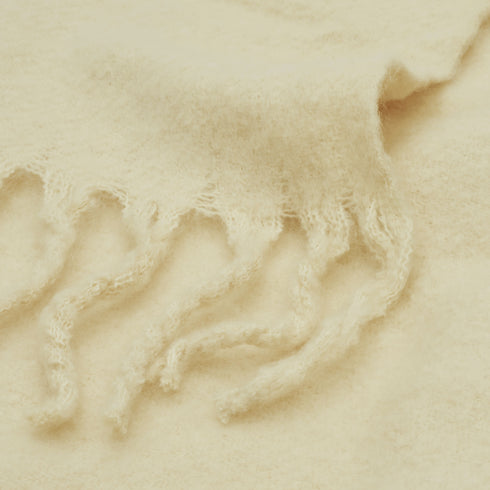 Nomad, Throw, H150xW130cm, Eggshell, Fringes