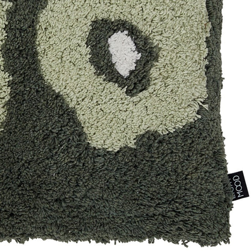 Poppy, Cushion Cover, H30xW50cm, Forest Green/Grass Green/White