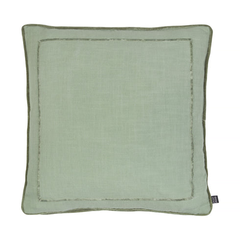 Squadro, Cushion Cover, H50xW50cm, Sage Green, Piping