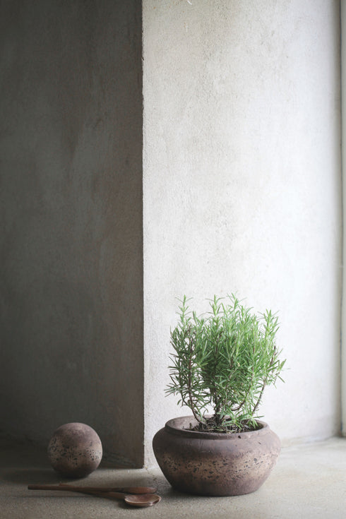 Athena, Pot, dia28xH15cm, Brown