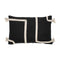 Viale, Cushion Cover, H40xW60cm, Black/Beige, Thassels