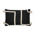 Viale, Cushion Cover, H40xW60cm, Black/Beige, Thassels