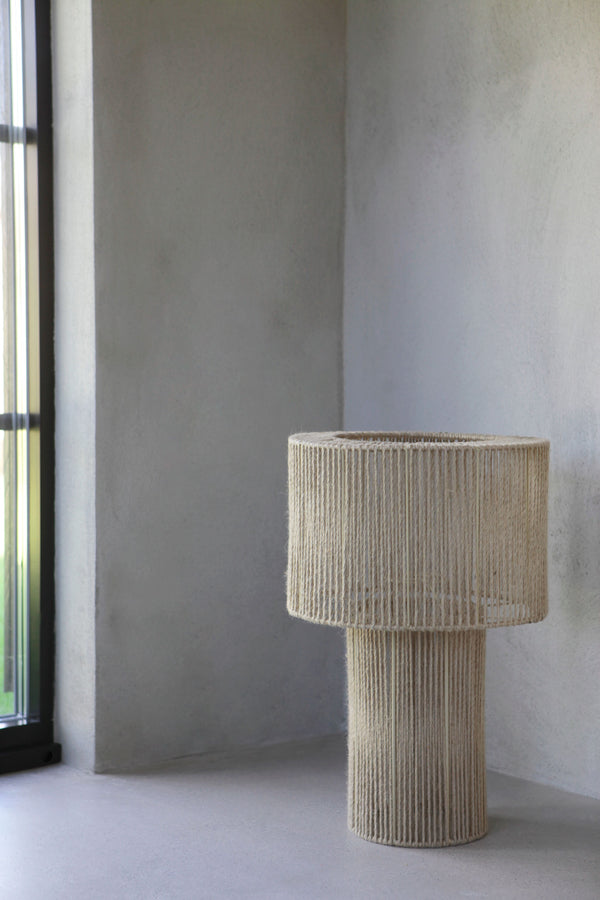 Tournelle, Lamp Shade, dia37xH57cm, Natural/Black Styled