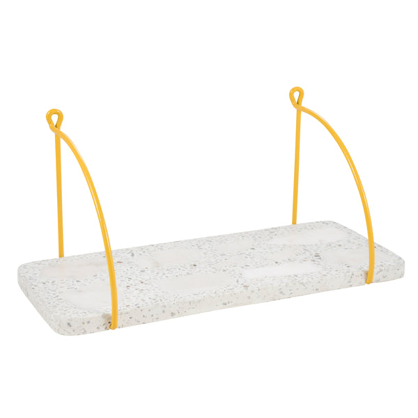 Porter , Shelf, H18xW40xD17.5cm, White/Yellow