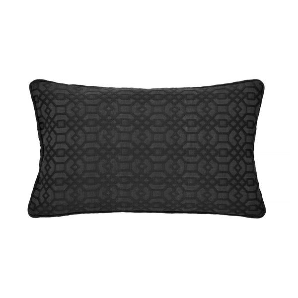 Feliz, Cushion Cover, H30xW50cm, Anthracite, Piping