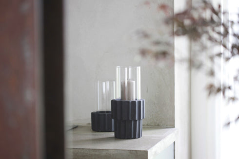 Nutchess, Lantern, dia11xH20cm, Coal