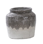 Boho, Pot, dia24xH23xW24cm, Grey/Off White