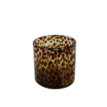 Quis, Candle holder, dia14,5xH14,5cm, White/Brown