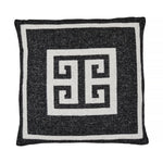 Lugano, Cushion Cover, H45xW45cm, Charcoal/Off White