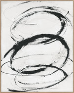 Between, Framed printing bamin canvas, H100xW80xD3.8cm, Black/white